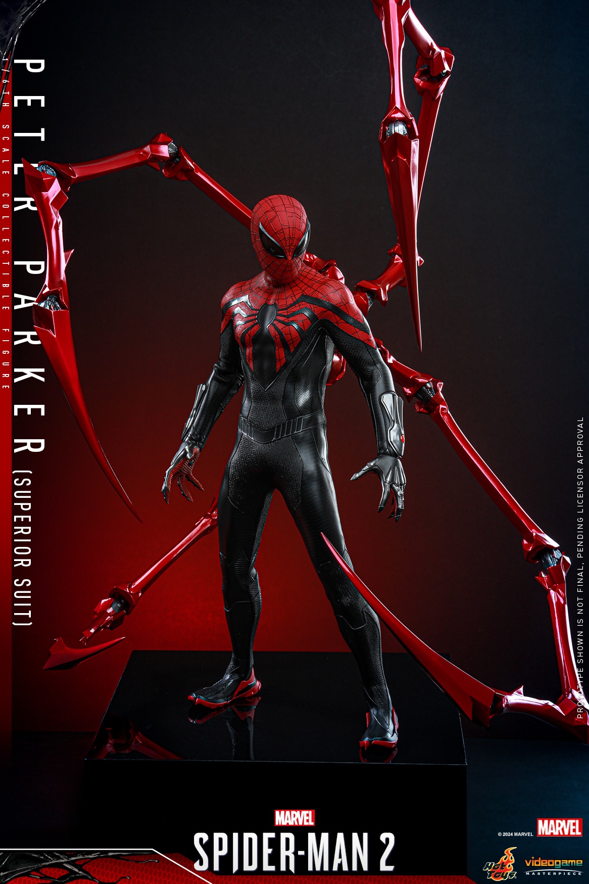 Pre-Order Hot Toys Marvel Spider-Man 2 Peter Parker (Superior Suit) Sixth Scale Figure VGM61